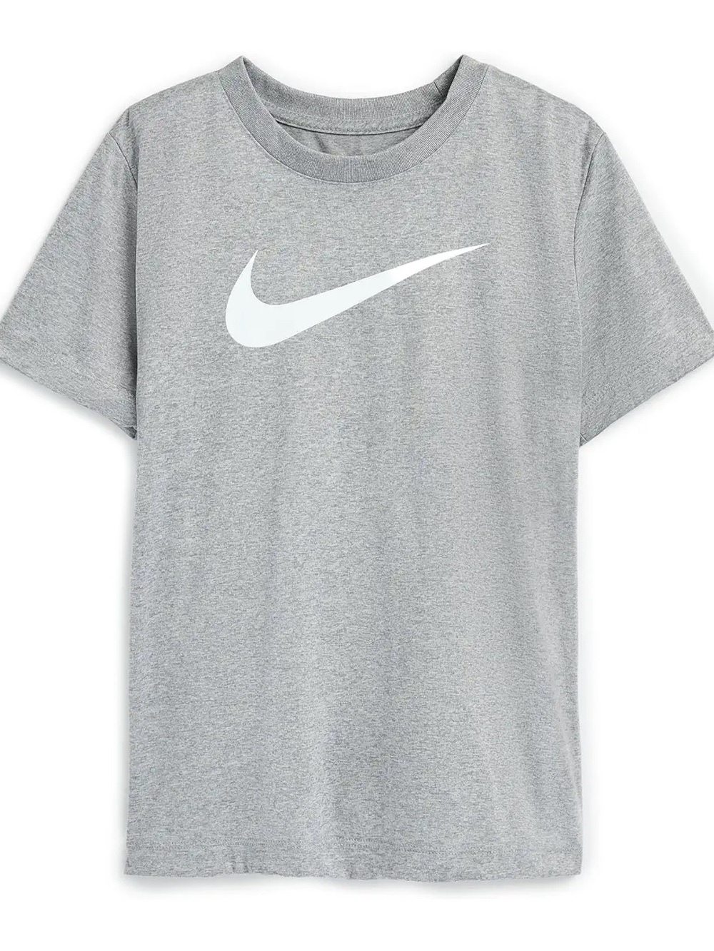 Nike Heather Gray T-Shirt with White Swoosh